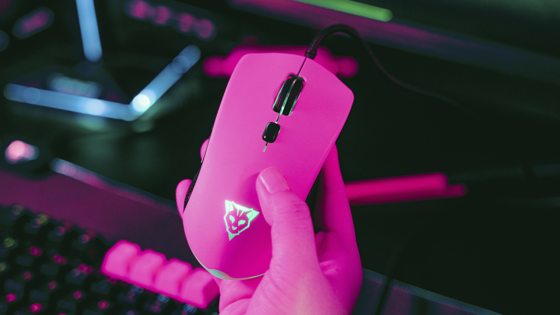 mouse gamer magenta