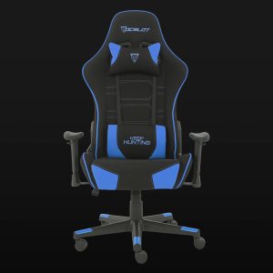 silla gamer azul de tela