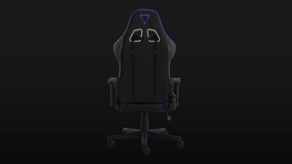 silla ergonomica azul
