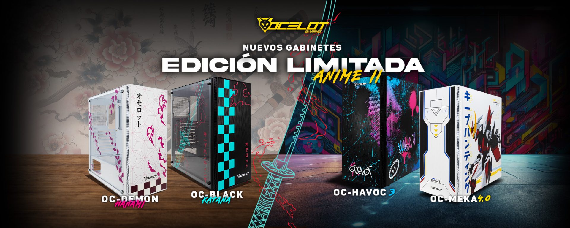 Gabinetes edición anime - Ocelot Gaming