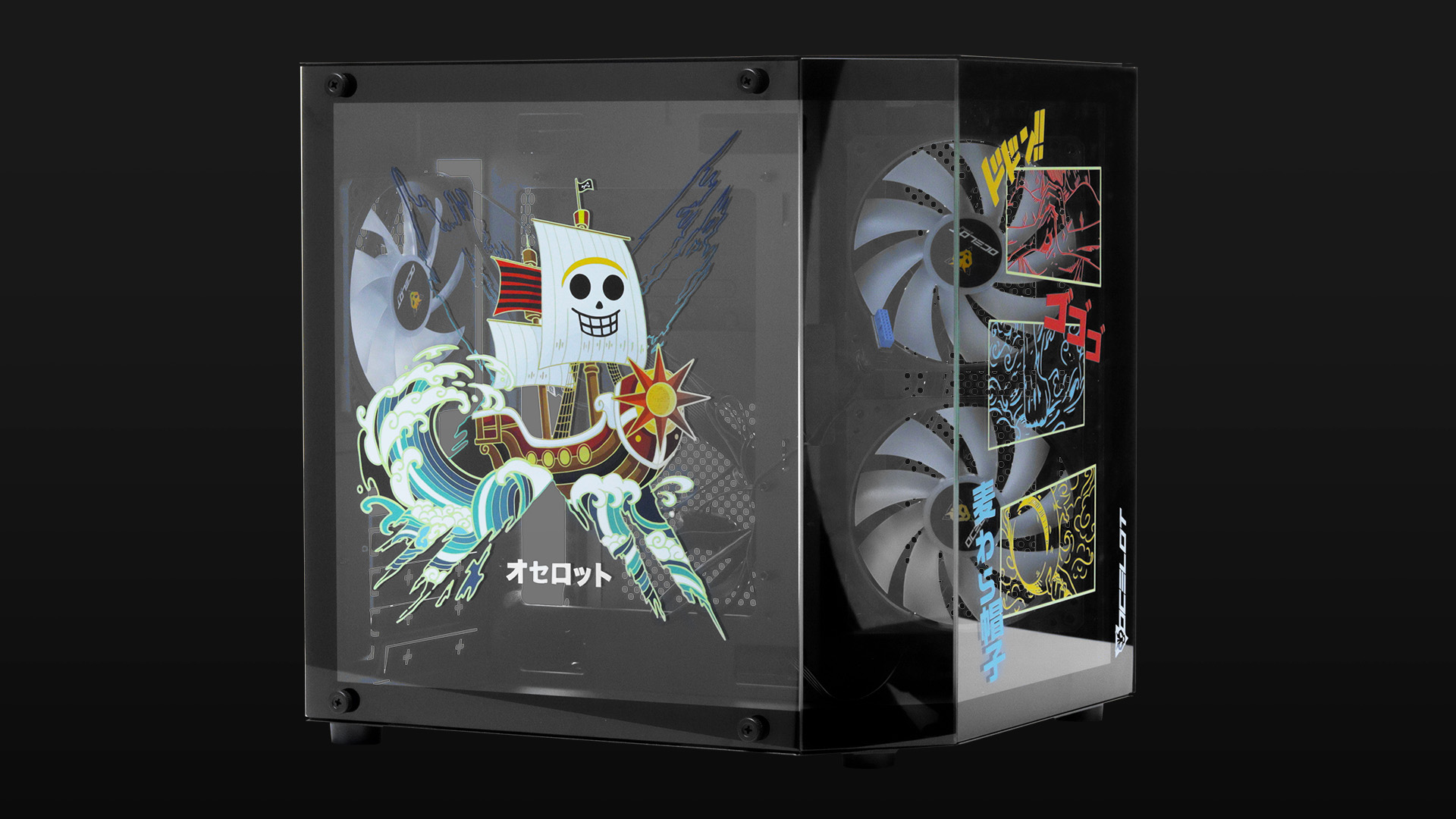 Gabinete gamer edición anime inspirado en One Piece